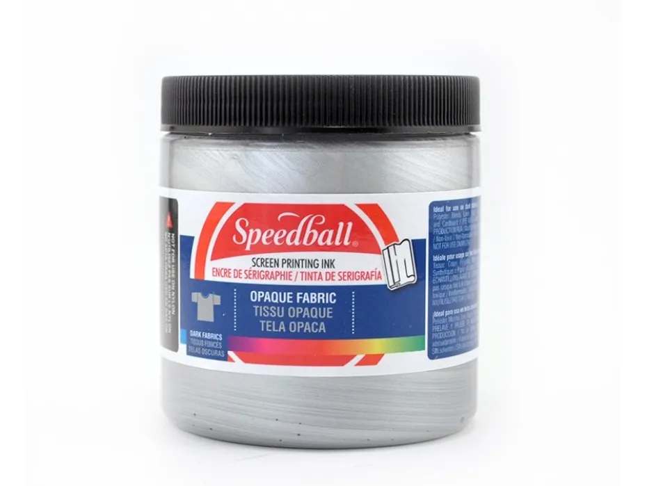 Speedball Opaque Fabric Screen Ink 237ml – Silver