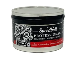 Speedball Pro Relief Ink – 8oz Crimson red 237ml