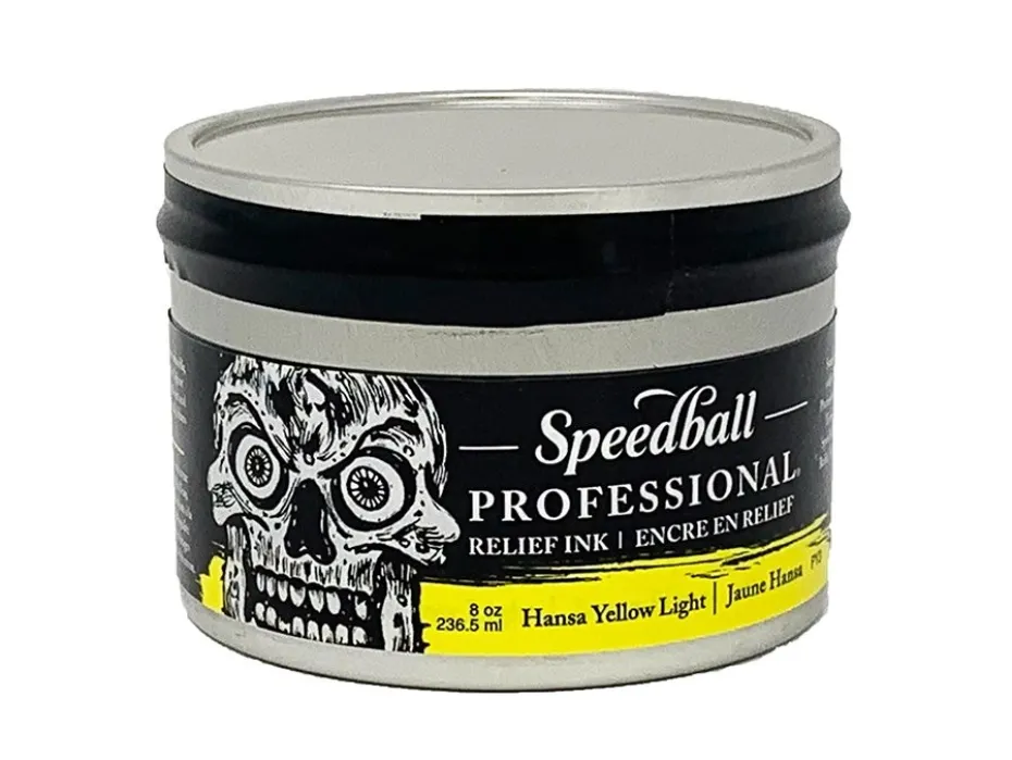Speedball Pro Relief Ink – 8oz Hansa yellow light 237ml
