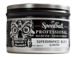 Speedball Pro Relief Ink – 8oz Supergraphic Black 237ml