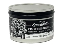 Speedball Pro Relief Ink – 8oz Titanium white 237ml