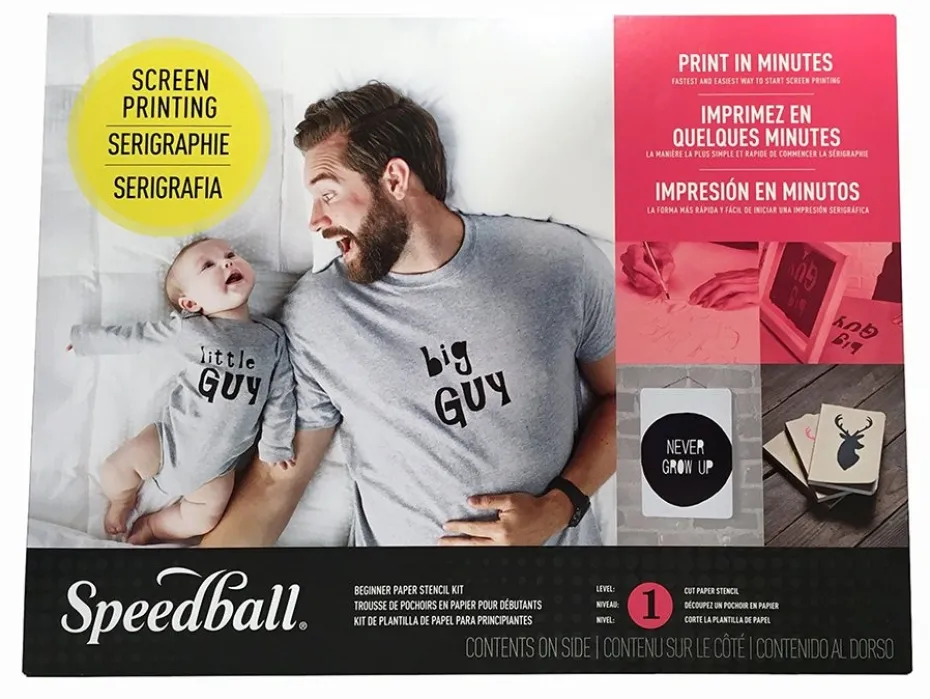 Speedball Screen Printing Set – Beginner Paper Stencil Kit