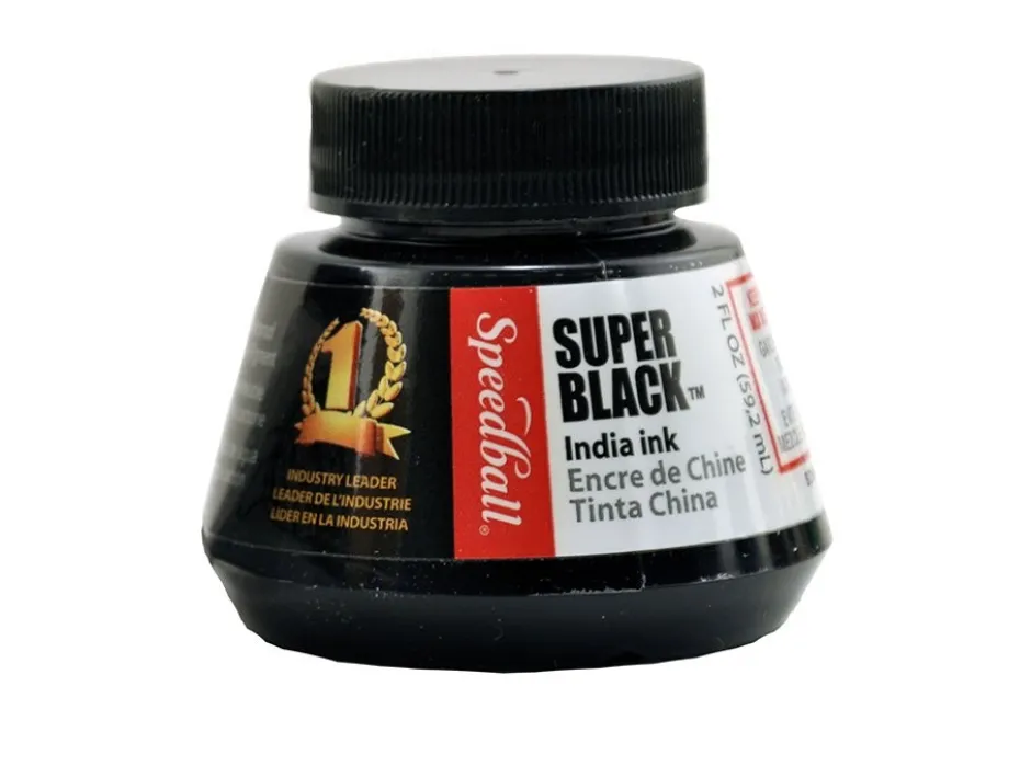 Speedball Super Black India Ink – 2oz / 59ml