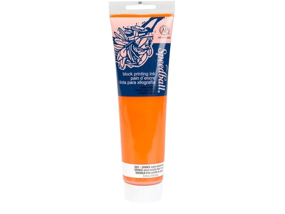 Speedball Watersoluble Block Ink 150ml – 3607 Orange