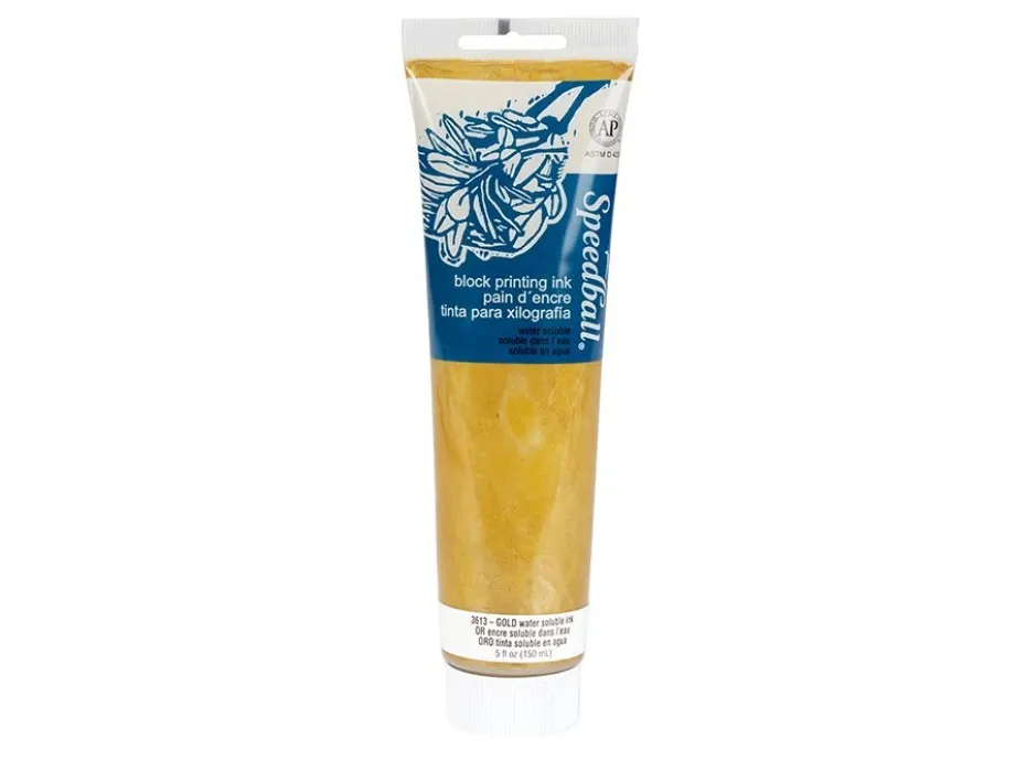 Speedball Watersoluble Block Ink 150ml – 3613 Gold