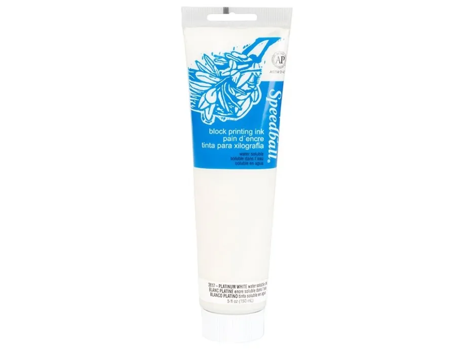 Speedball Watersoluble Block Ink 150ml – 3617 Platinum White