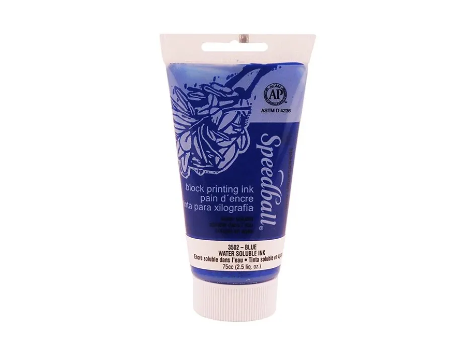 Speedball Watersoluble Block Ink 75ml – 3502 Blå