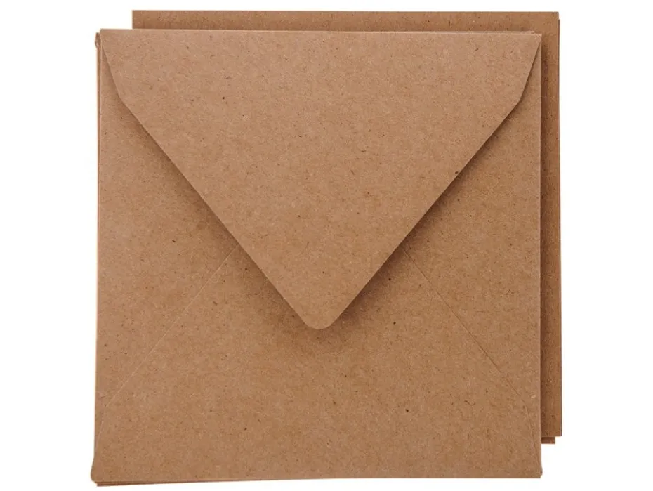 Staz Kort & Konvolutt – 16x16cm 10 stk – 20 Kraft