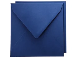 Staz Kort & Konvolutt – 16x16cm 10 stk – 39 Mørk Blå