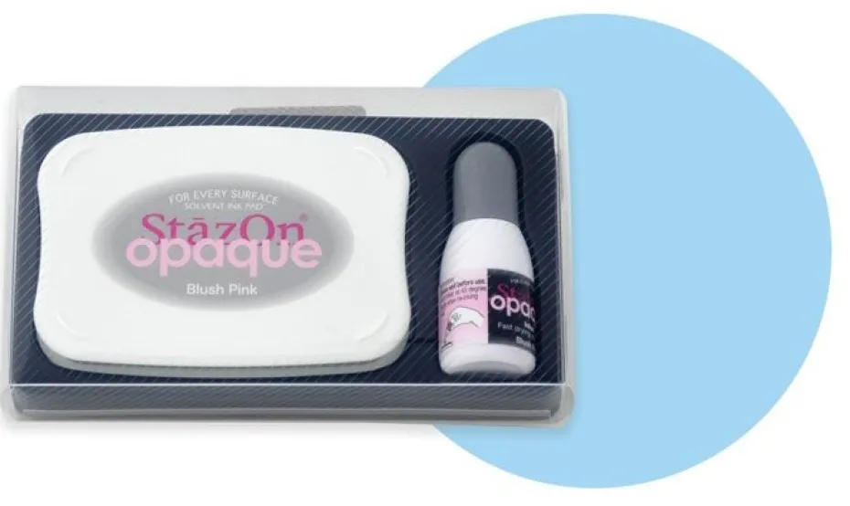 StazOn Opaque Baby Blue Ink pad set