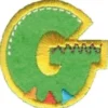 Strykemerke – Alfabet G 5stk