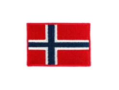 Strykemerke – Norsk flagg – 55x78mm – 25stk