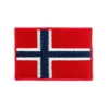 Strykemerke – Norsk flagg – 43x65mm – 25stk