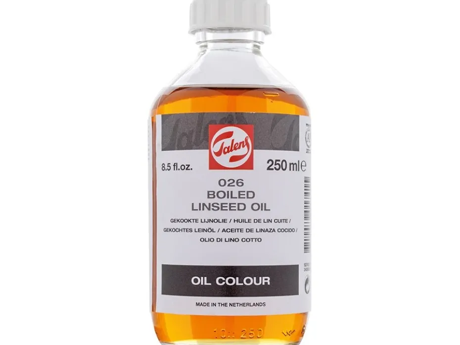 Talens Boiled Linseed oil 026 – 250ml Kokt Linolje