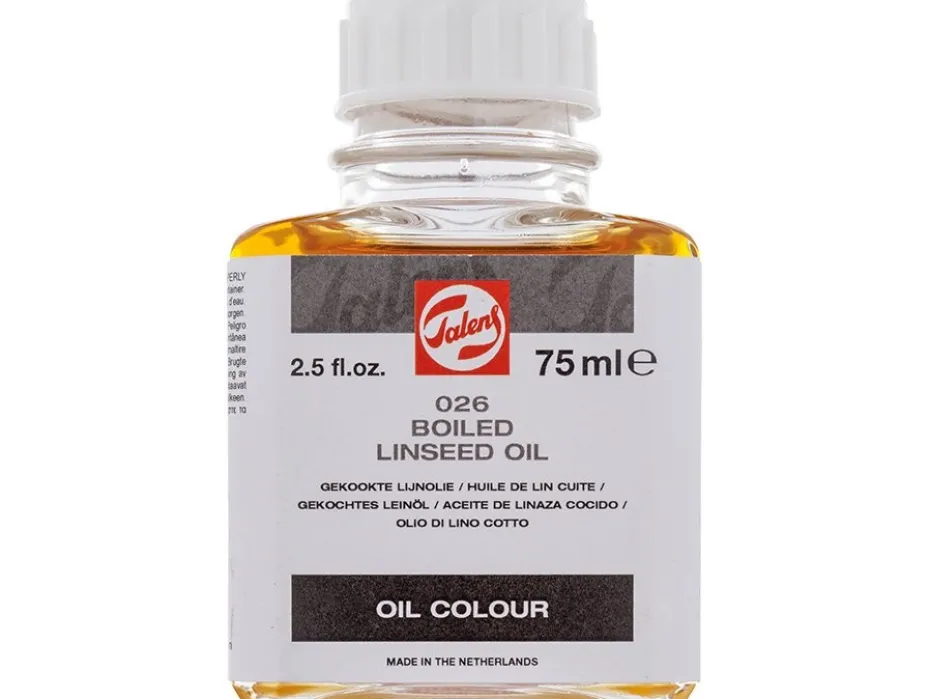 Talens Boiled Linseed Oil 026 – 75ml Kokt Linolje