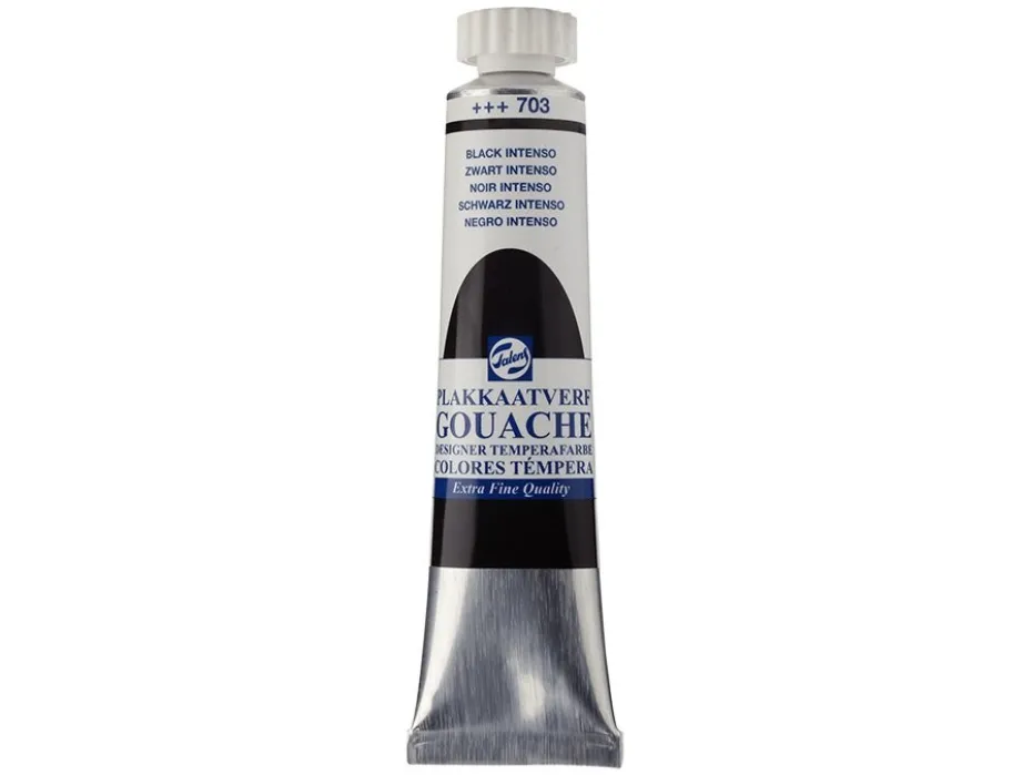 Talens Designer Gouache 20ml – 703 Black intenso
