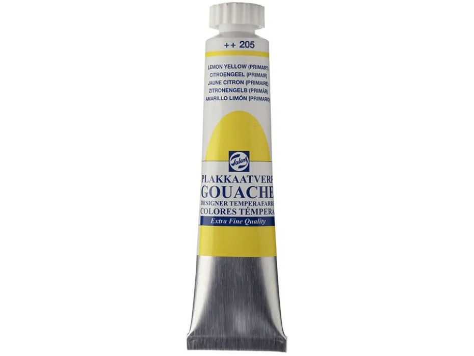 Talens Designer Gouache 20ml – 205 Lemon yellow (prim)