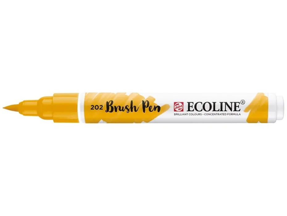 Talens Ecoline Brush Pen – 202 Deep Yellow