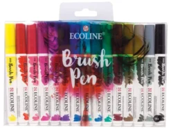 Talens Ecoline Brush Pen Sett 15stk – Primary