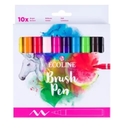 Talens Ecoline Brush Pen Sett 10stk – Bright