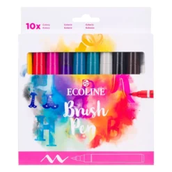 Talens Ecoline Brush Pen Sett 10stk – Galaxy