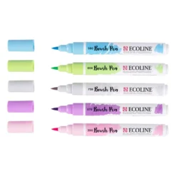 Talens Ecoline Brush Pen Sett 5stk – Pastell