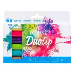 Talens Ecoline Duotip Marker Set 6stk – Botanic