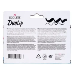 Talens Ecoline Duotip Marker Set 6stk – Botanic