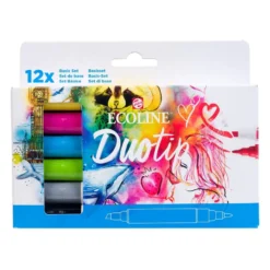 Talens Ecoline Duotip Marker Set 12stk – Basic
