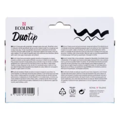 Talens Ecoline Duotip Marker Set 6stk – Basic