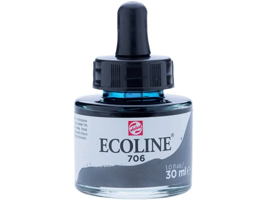 Talens Ecoline 30ml – 706 Deep grey