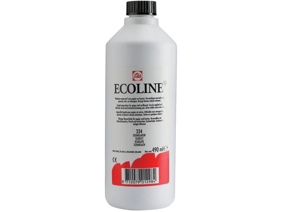 Talens Ecoline 490ml – 334 Scarlet