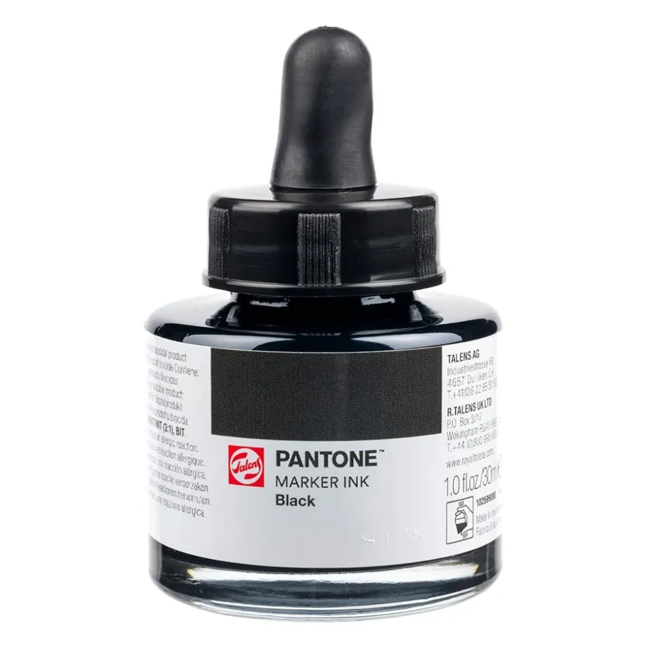 Talens Pantone Marker Ink 30ml – Black