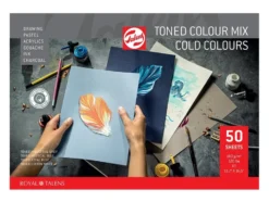 Talens Toned Paper Mixed Media Cold color mix 180g 50ark A3