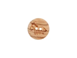 Treknapp 451020 2-hull 15mm – 90 Hest