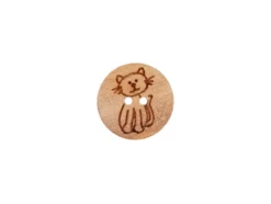 Treknapp 451020 2-hull 15mm – 901 Katt
