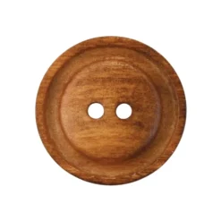Treknapp – 2-hull 23mm – Mellombrun