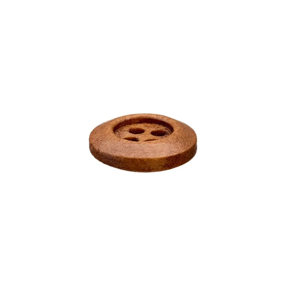 Treknapp 454473 4-hulls – 11mm – 20 Brun