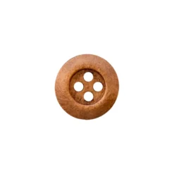 Treknapp 454473 4-hulls – 9mm – 20 Brun