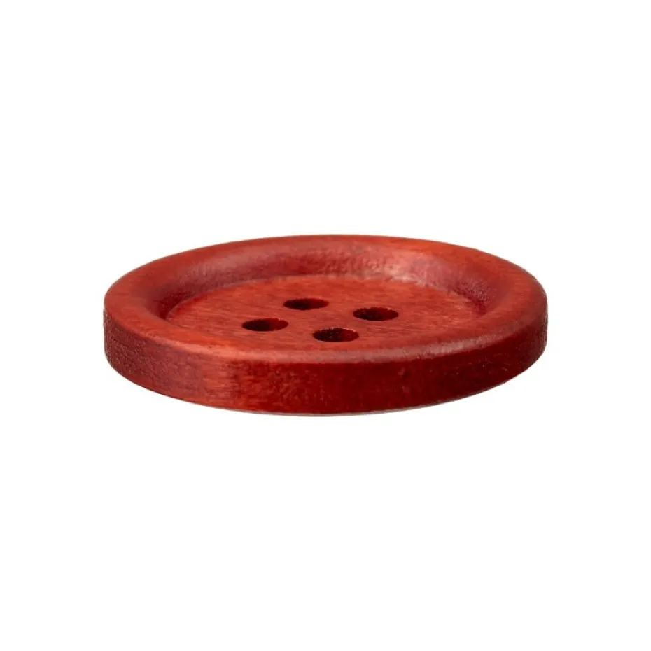 Treknapp 0454118 4-hulls 23mm 20 Mellombrun