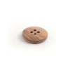 Treknapp – Rund – 4-hull 18mm – Natur