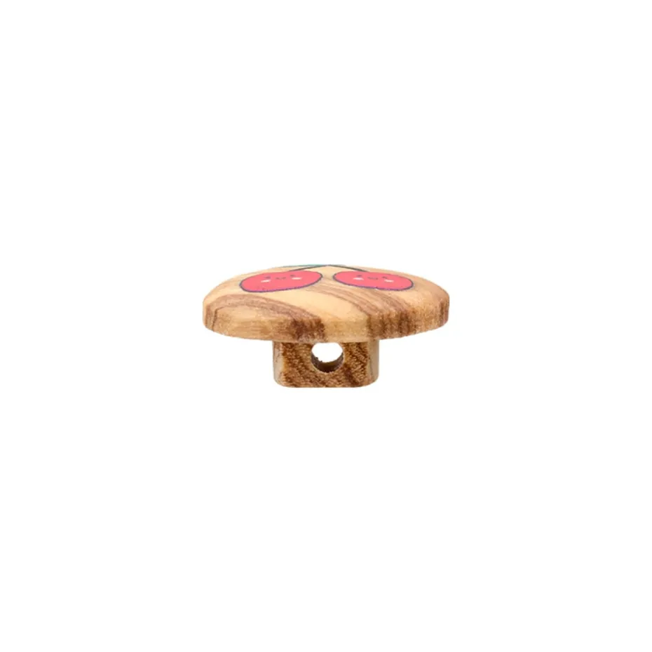 Treknapp 454480 Øyeknapp Kirsebær – 15mm – 483 Rød