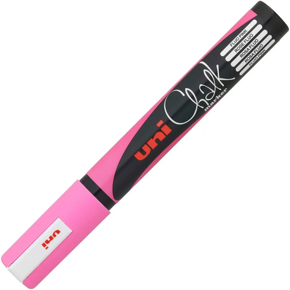 Uni Chalk Marker PWE-5M Bullet tip 1,8-2,5mm – Fluor Pink