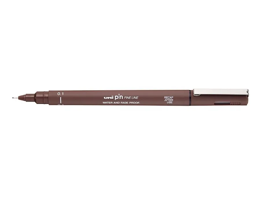Uni pin Fineliner 01 – Sepia
