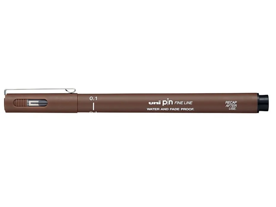 Uni pin Fineliner 01 – Sepia