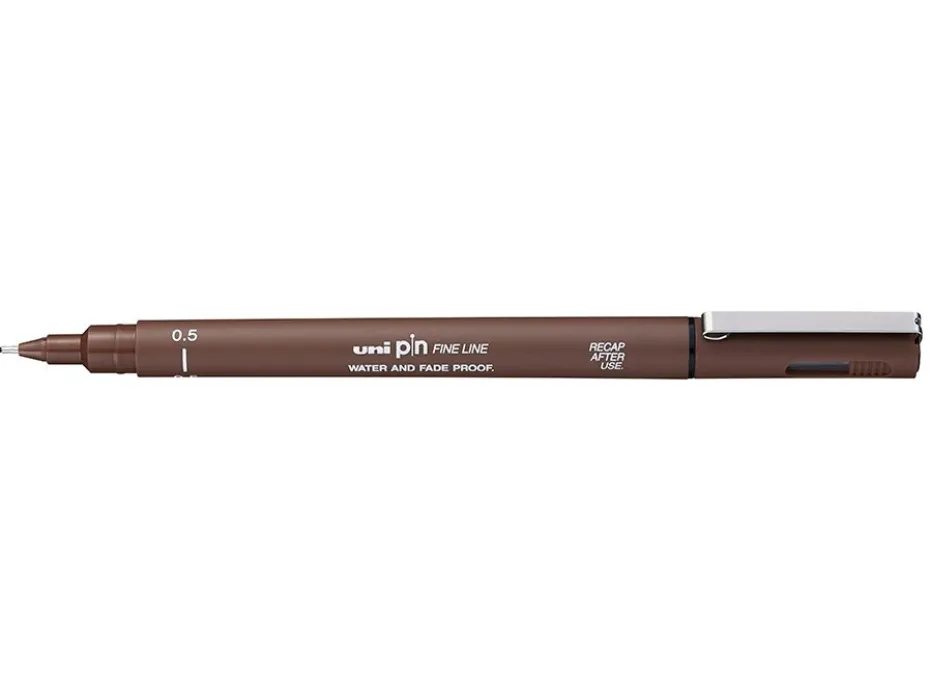 Uni pin Fineliner 05 – Sepia