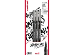 Uni Pin Fineliner Sett 3stk Calligraphers Choice Blister
