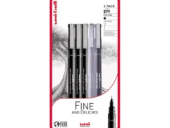 Uni Pin Fineliner Sett 5stk Fine and Delicate Blister