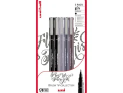 Uni Pin Fineliner Sett 5stk Flow and Flourish Blister