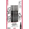 Uni Pin Fineliner Sett 5stk Love Lettering Blister